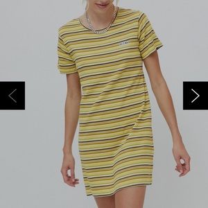 NWT Obey Striped T-Shirt Dress